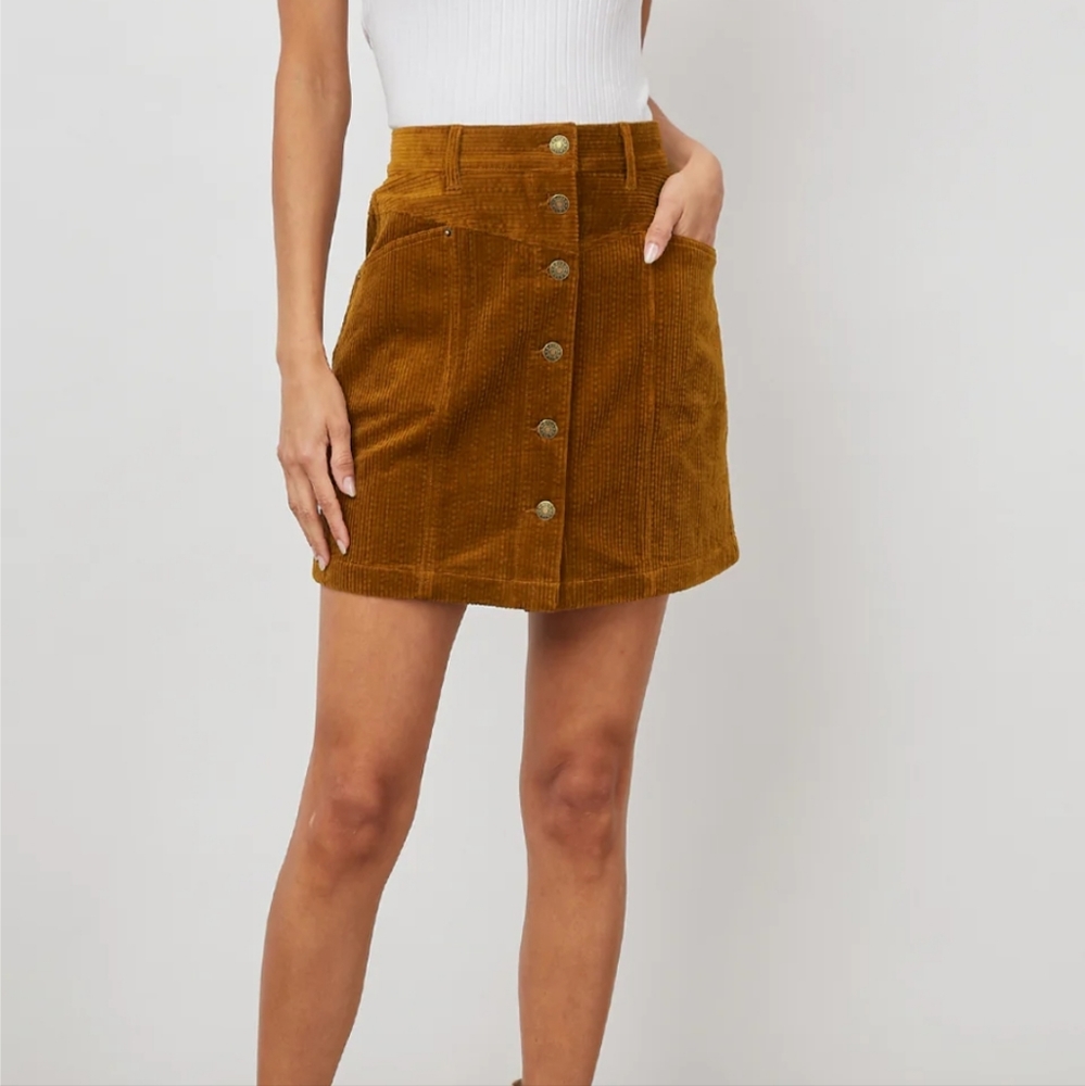 Rails Canyon Skirt | High Waist Corduroy | Ground Cinnamon | Size 29